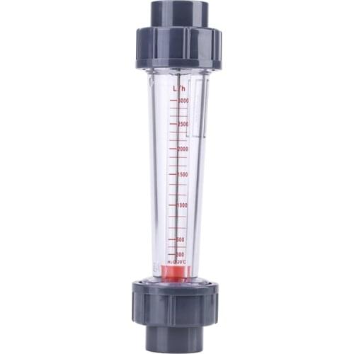 LZS-25 Flow Meter Plastic Tube Type 300-3000L/H Water Rotameter Liquid Flowmeter Measuring Tools For Chemical Light