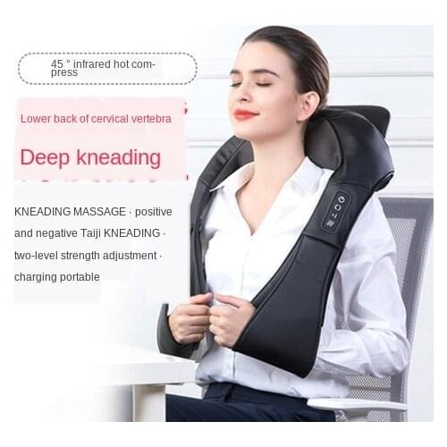 Neck Massager Waist Lumbar Neck Vehicle-Mounted Home Use Whole Body Kneading Beating Heating Dressing Shawl