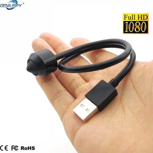 Low Lux Diamater 19mm Size 31.6CM Flexible Cable 1080P HD Snake Mini USB Camera Miniature For Machine Surveillance Industrial