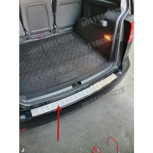 Rear Bumper Protector Sill Trunk Tread Plate Trim For VW/Volkswagen Touran 2003-2007 2008 2009 2010 2011 2012 2013 2014 2015