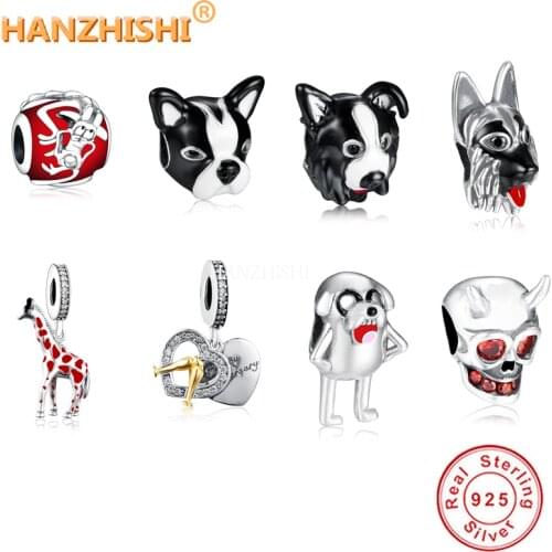 2020 New Arrival S925 Sterling Silver Beads Mulan Mushu Charms fit Original Fine Charm Bracelets Women DIY Jewelry