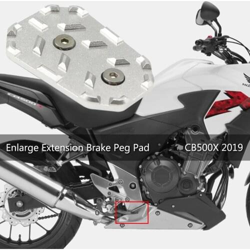 For Honda CB500X 2019 CB500 X Foot Brake Shifter Lever Pedal Step Plate Rest Shift Tips Enlarge Extension Brake Peg Pad Extender