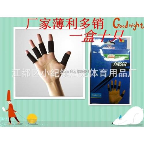 WholeSale 500sets/lot 10pcs/set Finger Sleeve Support Protector Protection Volleyball basketball White/Black