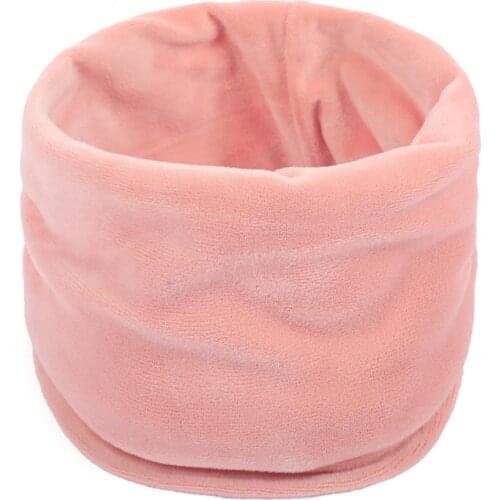 Wholesale Winter Scarf Ring Men Women Pleuche Warm Pink Mufflers Scarves Unisex Adult Outdoor Ladies Ring Neck Collar Scarf Man