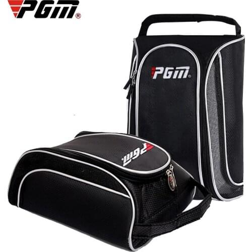 Pgm Golf Canvas Shoes Bag Breathable Nylon Fabric Waterproof Shoe Bag Large Capacity Portable Portable Unisex
