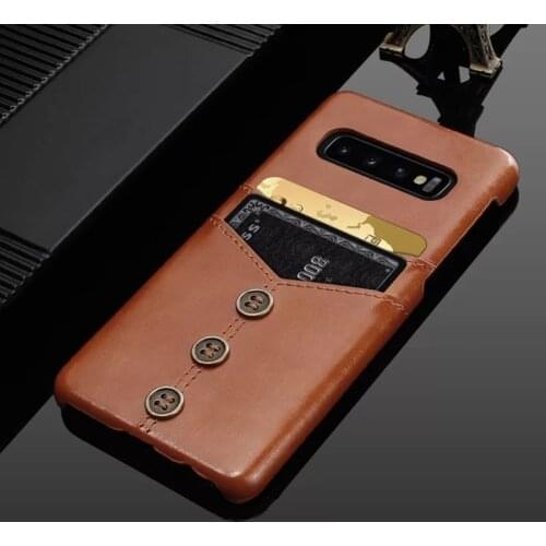 Suitable For Samsung S10 S10 Plus Case Leather Mobile Phone Case With Card Insert Luxury mobile phone case