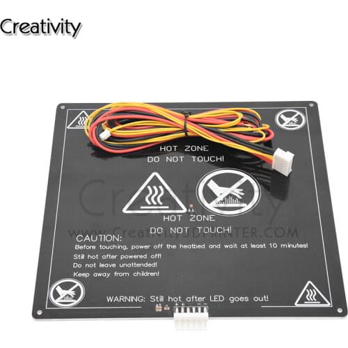 MK3 Mk2 Heated Bed 12V 24V Parts For Reprap Mendel HotBed 3D Printers Part 220*220mm Aluminium Plate 3mm Heatbed PCB Accessories