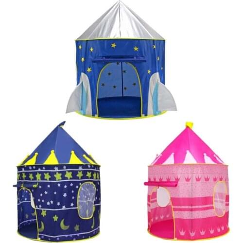 7 Styles Princess Prince Play Tent Portable Foldable Tent Children Boy Castle Play House Kids Outdoor Toy Tent Play Tent Gift