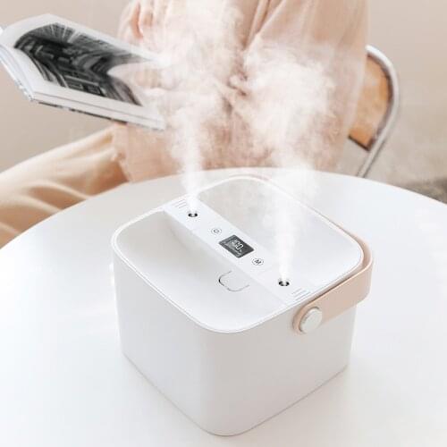 Portable Wireless Diffuser 2.5L Humidifier Household Office Double Spray Nozzle Air Humidifier 4000mAh Portable Diffuser