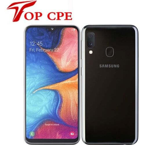 Samsung Galaxy A20e A202F/DS Dual Sim Global Version RAM 3GB ROM 32GB Octa Core 5.8" 3 Camera Fingerprint Unlocked Cellphone