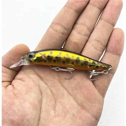 1PCS Fishing Lure Quality Minnow Bait 3D Eyes 77mm 8.4g Artificial Hard Bait Jig Wobblers Fishing Bait Perch Carp Crankbait