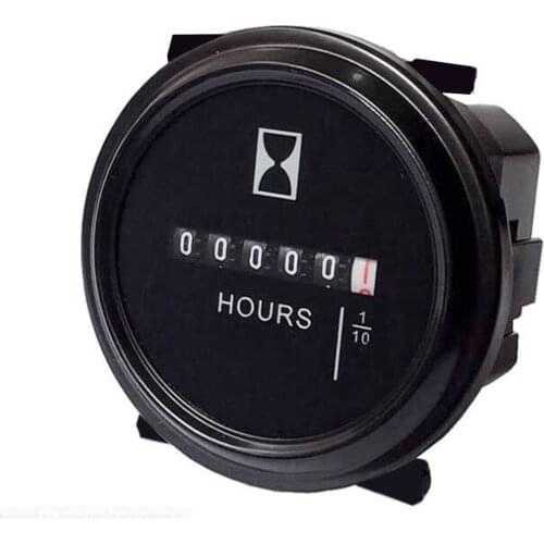 Waterproof 12V 24V 36V Round Hour Meter Hour Meter For Marine Boat Tractor Engine 2'' Round Gauge Fast Delivery