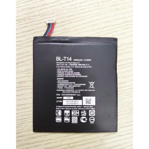High Capacity BL-T14 Phone Li-ion Replacemen Pad Battery for LG G PAD F V480 V495 V496 V490 GPAD 4000mAh