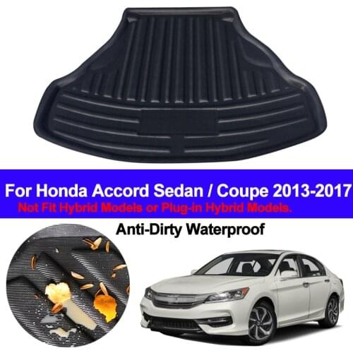 Rear Boot Cargo Liner Trunk Floor Mat Carpets Tray Mats Pad Mat Carpet For Honda Accord Sedan / Coupe 2013 2014 2015 2016 2017