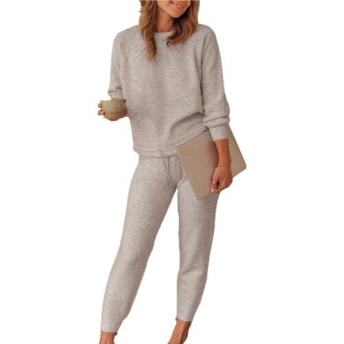 Blouse Women Autumn Long Sleeve Blouse Sweatshirt Drawstring Pants Tracksuit Outfit