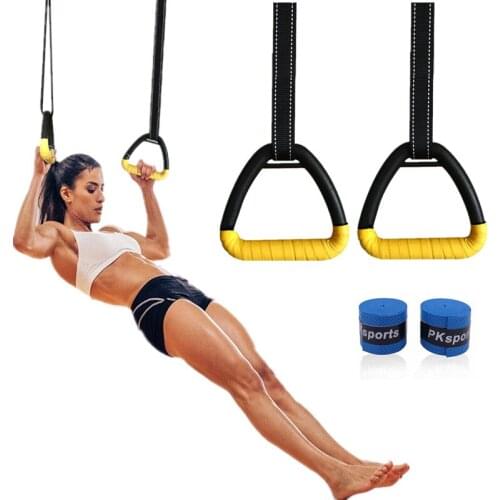 Womens Gymnastics Ring Indoor Sports Adult Full Body Strength Training Pull-up Auxiliary Rings Gym Fitness Equipment Pull Rope