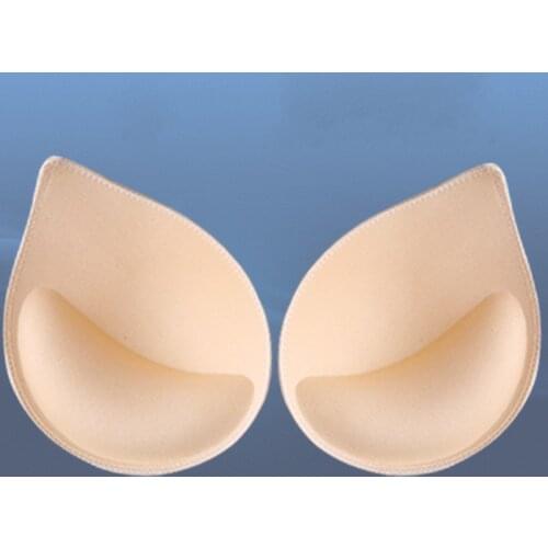 1Pairs Push Up Spong Bra Pads Bikini Chest Cup Insert Foam Pads for Women Swimsuit Padding Removeable Enhancer Bra Pads