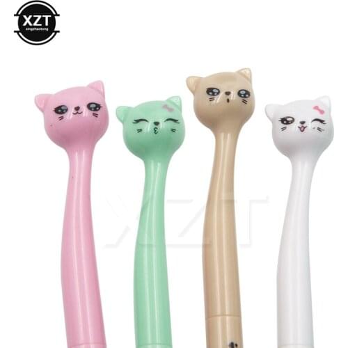 1pcs Newest 0.5mm Gel Pen Cartoon Cat Neutral Pens Kawaii Plastic Ink Creative For School Writing Office