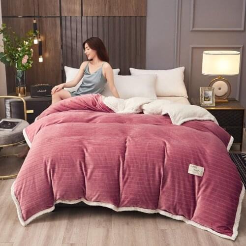 1PC Duvet Cover Winter Flannel Comforter/Quilt Covers Fleece AB Side Light Coffee Grey Blanket Home Textile Full Double King