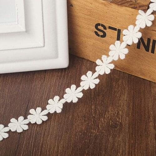 1cm quality cotton flower embroidery soluble lace DIY handmade accessories