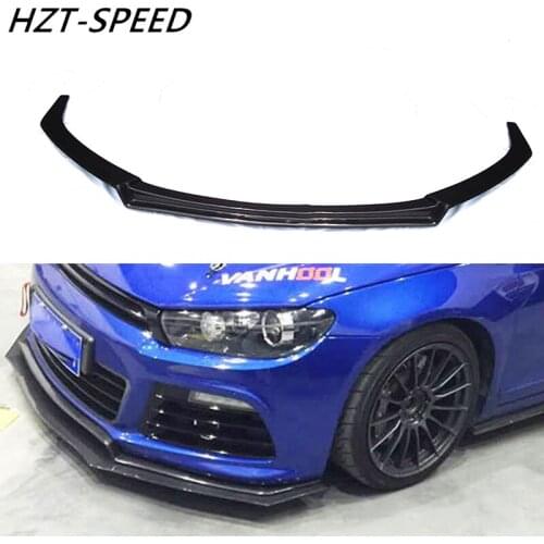 2009 - 2014 Car Protector Bumper Front Lip for VOLKSWAGEN Scirocco R Car Carbon Fiber Front Lip