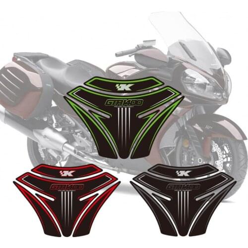 Motorcycle 3D Fuel Tank Pad Protective Stickers Decals For Kawasaki GTR 1400 2007 - 2015 28 09 10 11 12 13 14