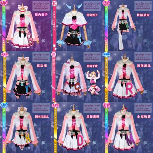 Anime! Lovelive Sunshine Aqours Miracle Wave Matsuura Kanan sj Uniform Cosplay Costume For Women 2018 New Free Shipping