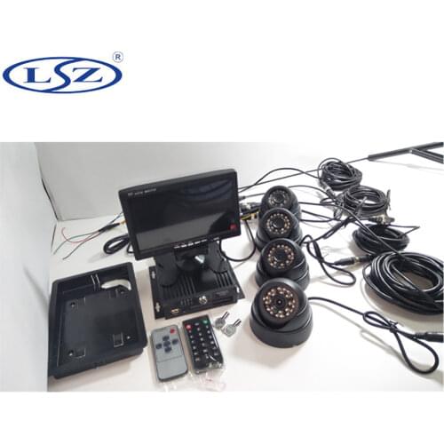 Car DVR one million pixel video surveillance package a full set of coaxial video camera AHD camera probe 4CH mdvr direct sales