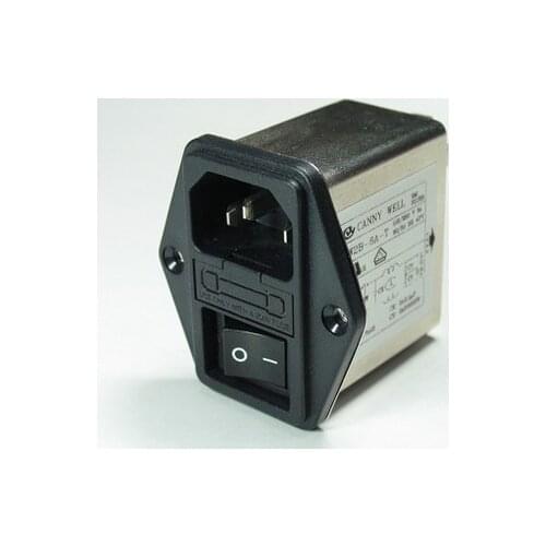 CW2B-6A-T AC purifier filter inductor 6A socket switch filter Connector