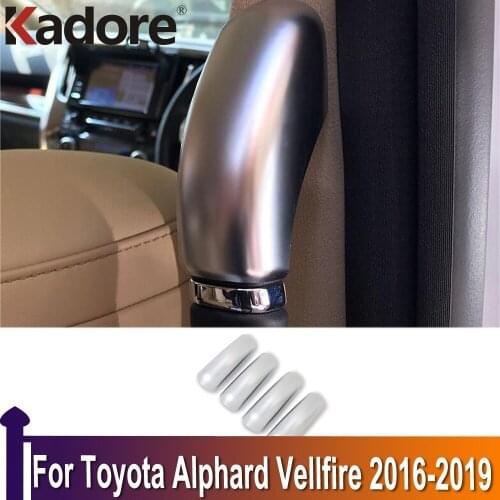For Toyota Alphard Vellfire 2016-2018 2019 Matte Car Armrest Molding Rear Door Handle Handrail Rest Cover Trim Auto Accessories