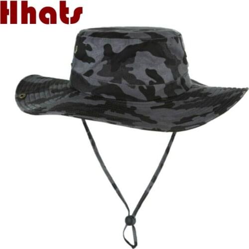 Which in shower large brim fishing hat camouflage wide brim bucket hat men women camo fisherman summer sun bob beach panama