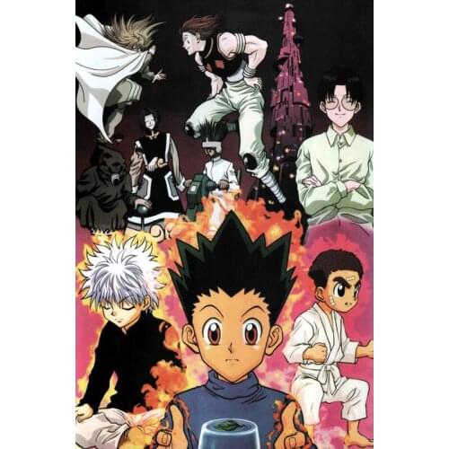 Nice HUNTER×HUNTER Anime Poster Silk Fabric Wall Art Poster Print Painting Nature Decoration Pictures Modern Home Decor Poster
