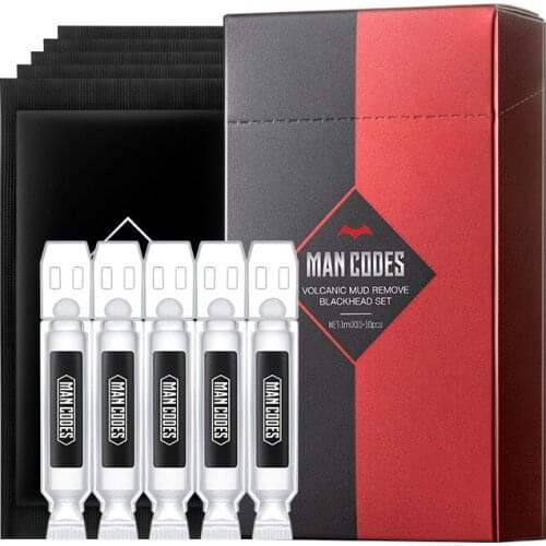 MANCODES volcano mud black head set shrink shrink pore cleansing mask