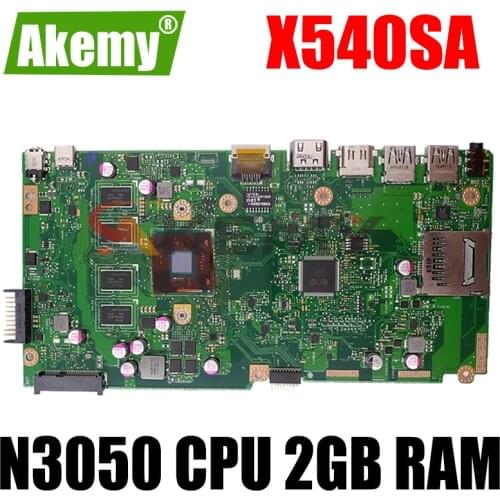 X540SA Mainboard N3050 CPU 2GB RAM For Asus X540SA X540S X540 F540S VivoBook Laptop motherboard X540SA Motherboard Test 100% OK
