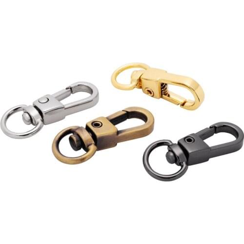 10pcs Metal Swivel Trigger Lobster Clasp Hook Key Chain DIY Bag Parts Metal Gate Spring Casual Hardware Handbag Hook