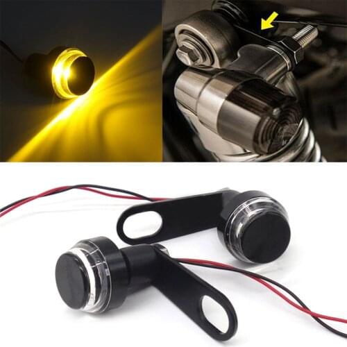 Motorbike Turn Signal Light Rear Shock Bracket Relocater Holder Kits Universal For Cafe Racer Cruiser