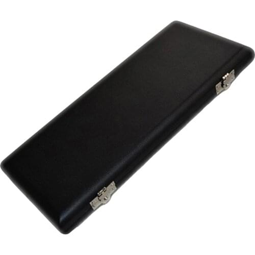 Novelty Black PU Leather Oboe Reeds Case Box for 20pcs Reeds Hold, 217x93x20mm