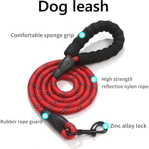 2020 NEW ARRIVE dog leash running walk train for large small cat pets Leashes dogs leash rope nylon Tenacity 7 colors Pet suppli