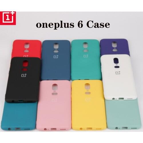 Original Back Cover Oneplus 6 6T Case Liquid State Silicone Soft shell For One Plus 1+ 6 six 6 T Case Full Protection Back Cover