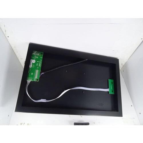 1366x768 panel 58C Controller board + Metal alloy back cover case box DIY VGA HDMI-compatible kit for LTN156AT35 15.6" LED LCD