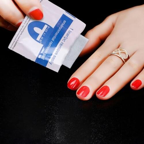 2019 New 30/50/100pcs UV Gel Nail Polish Remover Tool Nail Art Cleaning Wipes Cotton Pad Manicure Cleaner Nail Art Remover