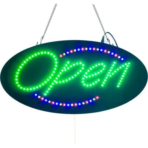 Indoor Billboard LED Lamp 3 Light Modes Advertising Board Ultra-thin Flashing Light Door Suspension For Business open sign