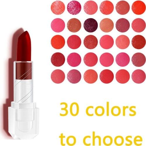 30 Color Waterproof Moisturize Lipstick Makeup Matte Long-lasting Cosmetics Lip Stick