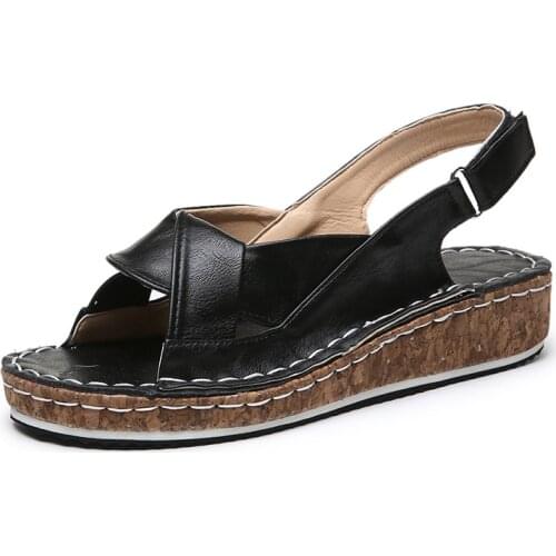 Women Sandal Shoes Air Solid Fashion Pants Round Toe Casual Slip-on Pump New Summer 2020 Women Sandal Shoes Zapatos Mujer