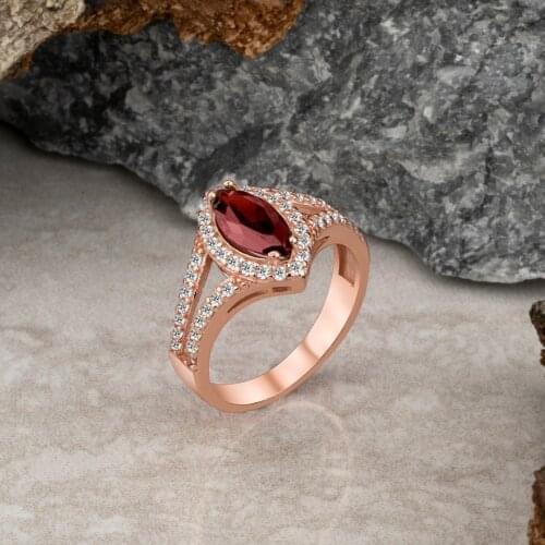 Womans Rings With Zircon Stone Sterling Silver 925 Woman Jewelry High Quality Handmade