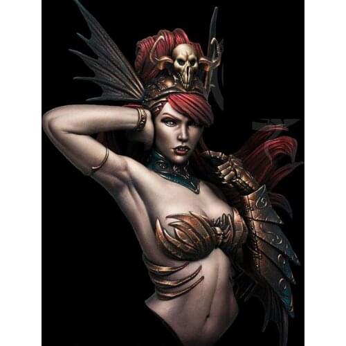 1/10 Lady Sibilla, Resin Model Bust GK, Science fiction theme, Unassembled and unpainted kit