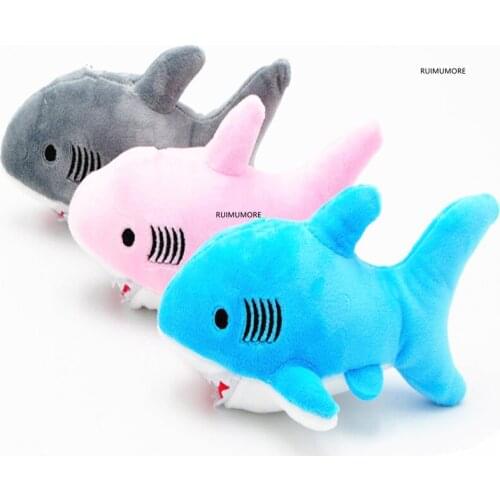3Colors- Shark Stuffed Plush Toy , Ocean Animal Plush Toy Doll , Keychain Shark Plush