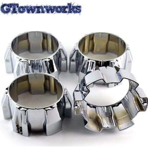 4pcs 138mm Open End Center Cap Wheel Rim Fit For 6-Lug Alloy Wheels #C101711-0 Decoration Car Accessories Tools