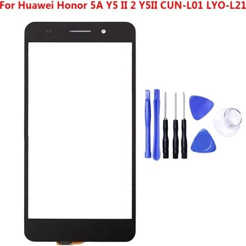 5" Front Panel For Huawei Honor 5A Y5 II 2 Y5II CUN-L01 LYO-L21 5A Touch Screen Sensor Digitizer LCD Display Glass Replacement