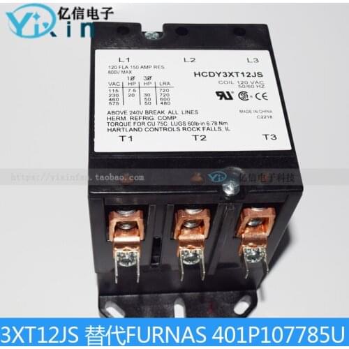 American AC contactor 3XT12 120A high quality alternative to FURNAS 401P107785U